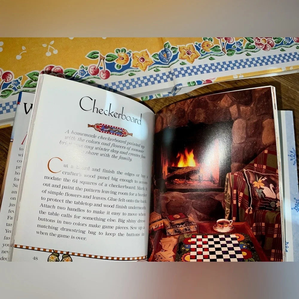 Mary Engelbreit books (2) - Sweet Treats Desserts Cookbook and Winter Craft Book